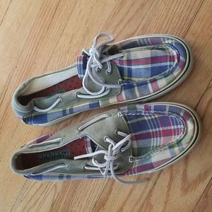 Plaid Sperry Boat Shoes